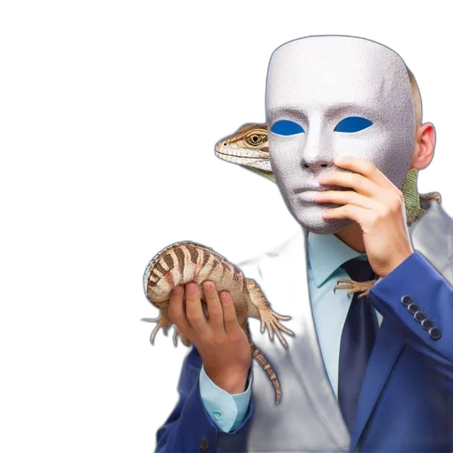 mask, robot, creature, animal, vaporwave, concept art, photorealistic, fantasy art transparent PNG cut-out