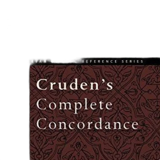 book, cover, title, cruden, complete, concordance, white, text transparent PNG cut-out