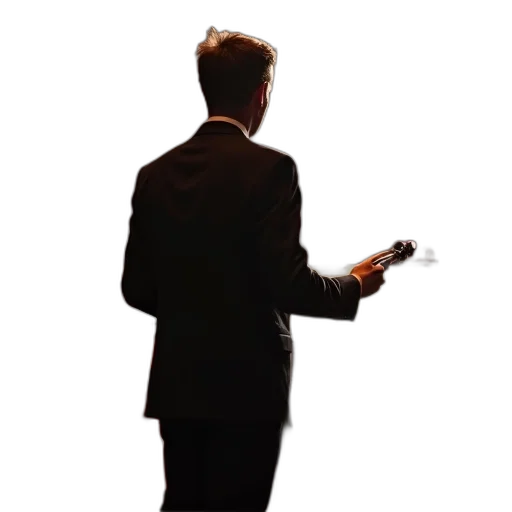 staff, jacket, weapon, robot transparent PNG cut-out