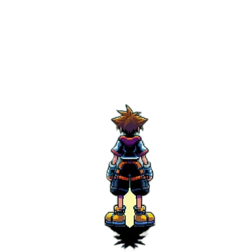 staff, jacket, robot, creature, pixel art, concept art, 3d render, vaporwave transparent PNG cut-out