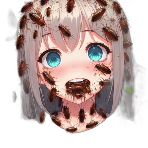 creature, mask, face, animal, anime, concept art, pixel art, fantasy art transparent PNG cut-out