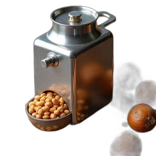 food, 3d render, photorealistic, automatic, nut, roasting, machine, peanut transparent PNG cut-out