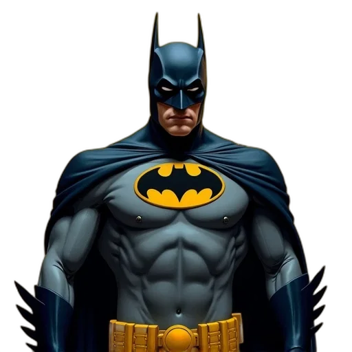 comic book art, concept art, photorealistic, cartoon, celebrate, batman, 75th, collection transparent PNG cut-out