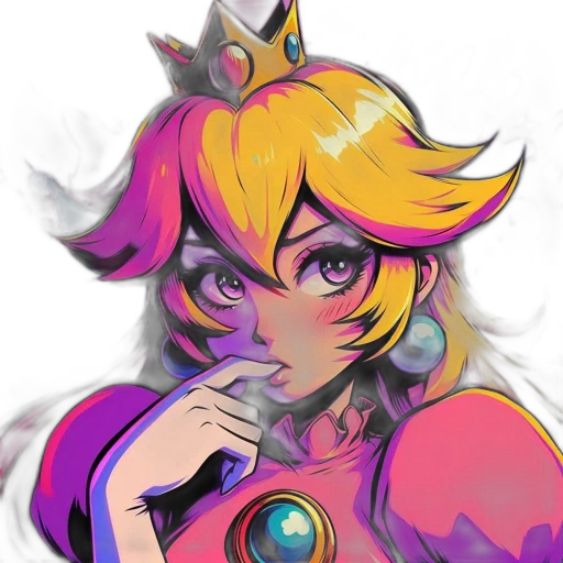 crown, staff, mask, face, pixel art, anime, concept art, vaporwave transparent PNG cut-out