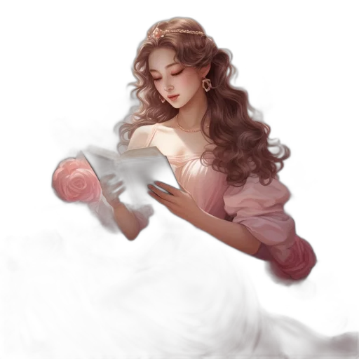 dress, shoes, crown, oil painting, fantasy art, photorealistic, concept art, snow transparent PNG cut-out