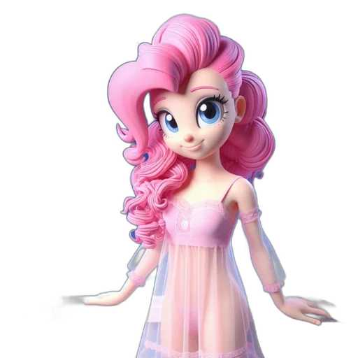 dress, 3d render, concept art, cartoon, fantasy art, pastel, animated, character transparent PNG cut-out