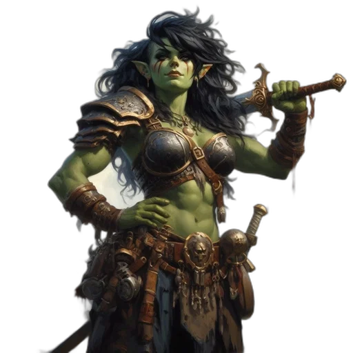 staff, fantasy art, concept art, comic book art, 3d render, green, green-skinned, pointy-eared transparent PNG cut-out