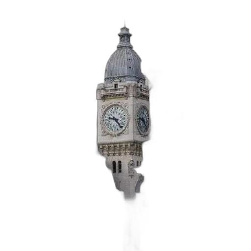 building, staff, 3d render, photorealistic, concept art, clock, tower, dome transparent PNG cut-out