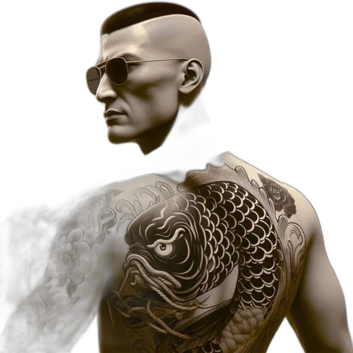 photorealistic, cyberpunk, fantasy art, concept art, individual, monochrome, attire, stands transparent PNG cut-out