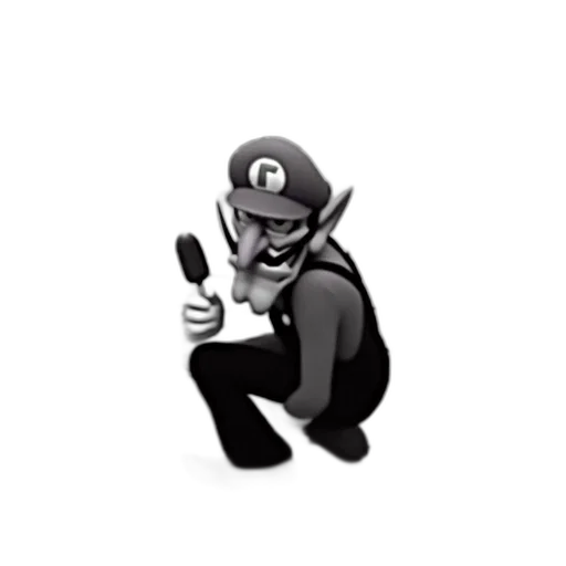 staff, pixel art, cartoon, concept art, monochrome, black, white, photo transparent PNG cut-out