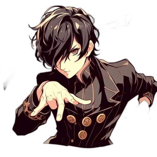 staff, weapon, jacket, mask, anime, pixel art, concept art, cartoon transparent PNG cut-out