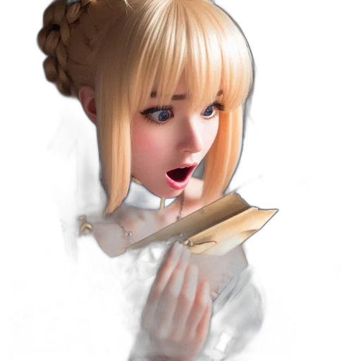 staff, face, robot, 3d render, photorealistic, fantasy art, concept art, dimly transparent PNG cut-out