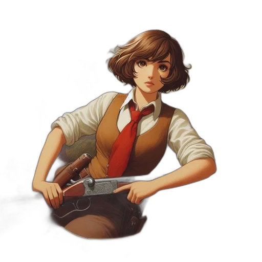 staff, weapon, jacket, sword, concept art, pixel art, comic book art, anime transparent PNG cut-out