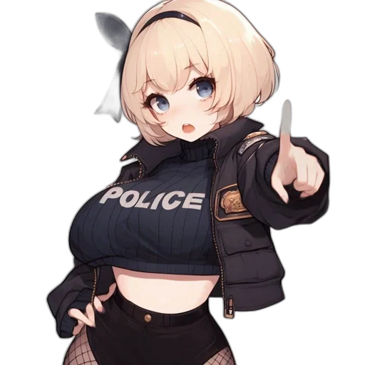 weapon, staff, jacket, dress, anime, pixel art, concept art, cyberpunk transparent PNG cut-out