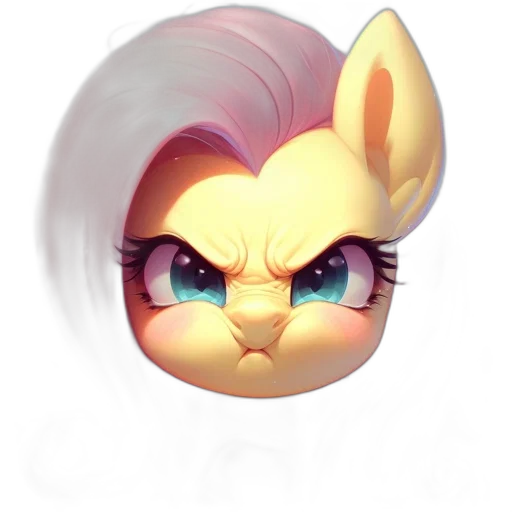 hair, face, creature, animal, 3d render, concept art, fantasy art, pixel art transparent PNG cut-out