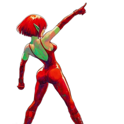 robot, jacket, staff, concept art, comic book art, pixel art, cyberpunk, neon lights transparent PNG cut-out