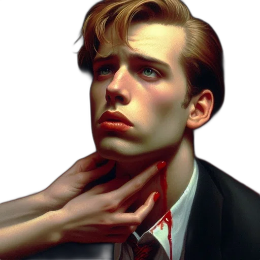 face, jacket, photorealistic, concept art, comic book art, oil painting, neon lights, red transparent PNG cut-out