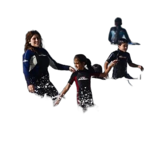 jacket, outer space, group, people, wetsuits, surfing, ocean transparent PNG cut-out