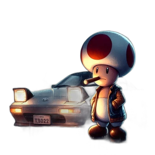 car, robot, concept art, 3d render, pixel art, cyberpunk, pouring, rainstorm transparent PNG cut-out