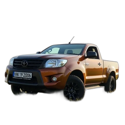 car, photorealistic, 3d render, brown, pickup, truck, parked, grassy transparent PNG cut-out