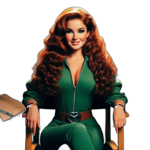 dress, jacket, hair, comic book art, concept art, cartoon, green, woman transparent PNG cut-out