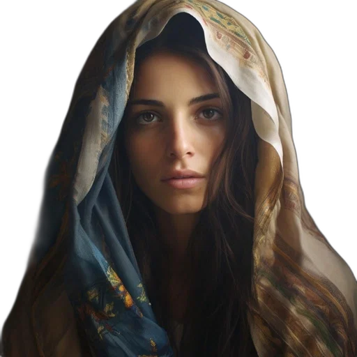 face, dress, jacket, jewelry, photorealistic, oil painting, fantasy art, concept art transparent PNG cut-out