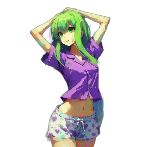 dress, jacket, staff, hair, pixel art, anime, concept art, fantasy art transparent PNG cut-out