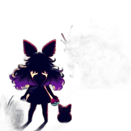 staff, mask, creature, weapon, pixel art, concept art, anime, fantasy art transparent PNG cut-out