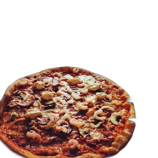 food, weapon, crown, animal, 3d render, photorealistic, pizza, shrimp transparent PNG cut-out