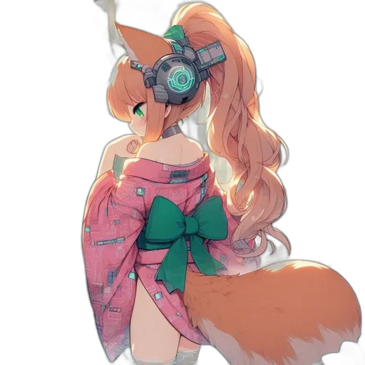 staff, mask, dress, creature, anime, concept art, fantasy art, watercolor transparent PNG cut-out