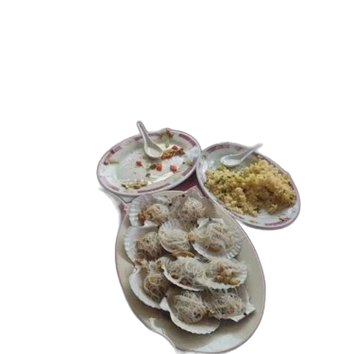 food, jewelry, 3d render, photorealistic, table, various, plates, including transparent PNG cut-out