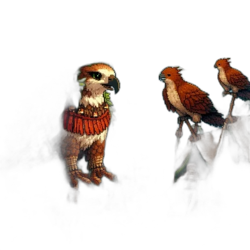 animal, staff, concept art, 3d render, fantasy art, photorealistic, snow, red transparent PNG cut-out