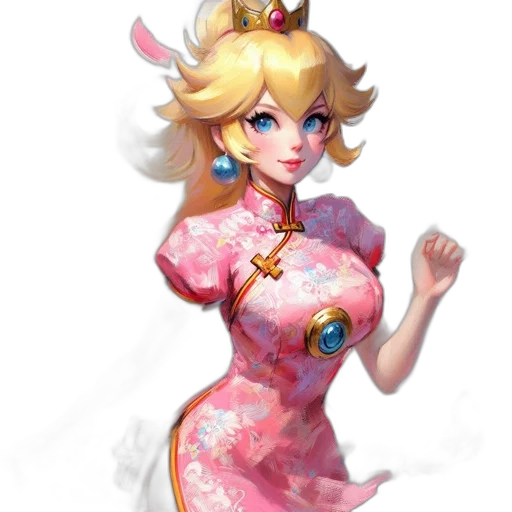 dress, crown, staff, weapon, concept art, fantasy art, pixel art, anime transparent PNG cut-out