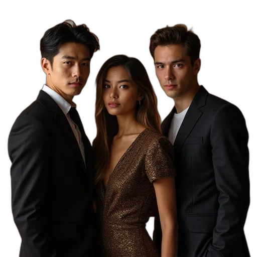 dress, cast, including, nathan transparent PNG cut-out