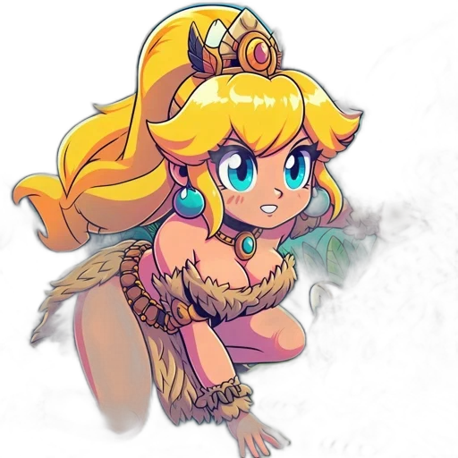 crown, dress, staff, weapon, pixel art, concept art, fantasy art, watercolor transparent PNG cut-out