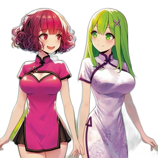 dress, concept art, anime, pixel art, 3d render, green, neon, colorful transparent PNG cut-out