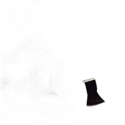 shoes, furniture, umbrella, staff, 3d render, photorealistic, concept art, pixel art transparent PNG cut-out
