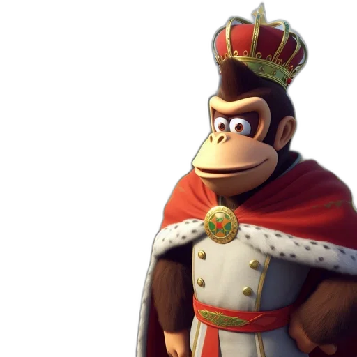 crown, animal, staff, hat, concept art, 3d render, photorealistic, digital transparent PNG cut-out