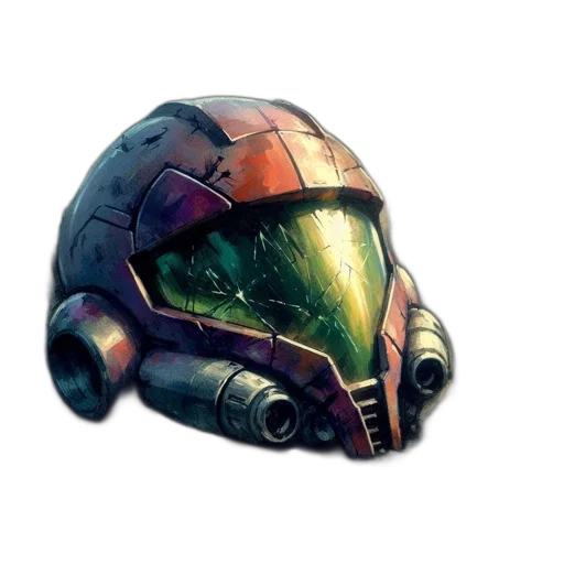 mask, robot, weapon, face, concept art, 3d render, pixel art, photorealistic transparent PNG cut-out