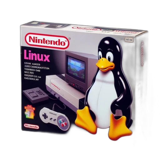 3d render, pixel art, vaporwave, comical, rendering, imagines, nintendo, linux transparent PNG cut-out