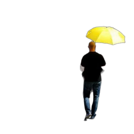 umbrella, hat, jacket, staff, photorealistic, 3d render, concept art, pixel art transparent PNG cut-out