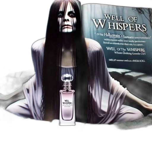concept art, ethereal, figure, ghostly, woman, sits, beside, well transparent PNG cut-out