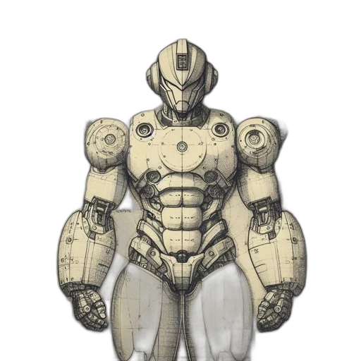 robot, creature, concept art, 3d render, pixel art, fantasy art, earth tones, monochrome transparent PNG cut-out