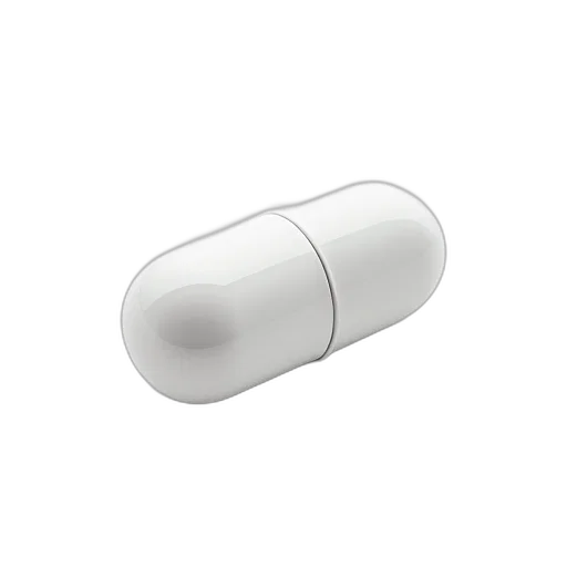 jewelry, bottle, weapon, 3d render, photorealistic, white, pill, glossy transparent PNG cut-out