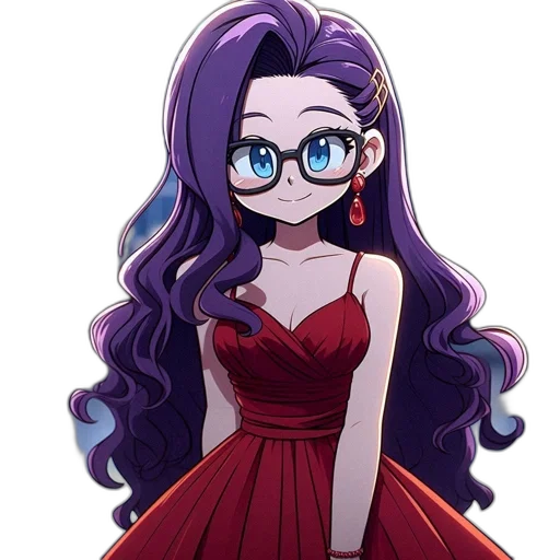 dress, crown, hair, staff, anime, cartoon, pixel art, fantasy art transparent PNG cut-out