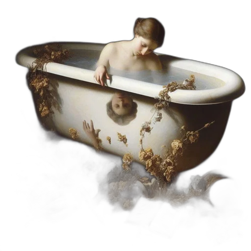 jewelry, furniture, crown, photorealistic, concept art, fantasy art, oil painting, underwater transparent PNG cut-out