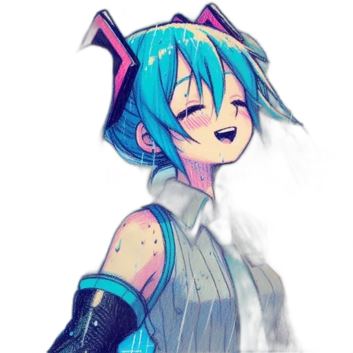 robot, dress, staff, dragon, anime, cyberpunk, watercolor, concept art transparent PNG cut-out