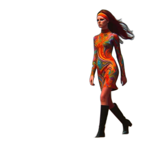 dress, concept art, 3d render, pixel art, fantasy art, colorful, neon, dark transparent PNG cut-out
