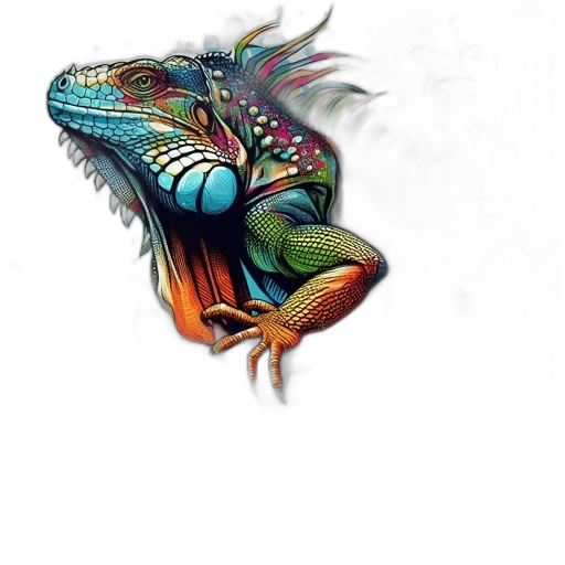dragon, animal, creature, mask, photorealistic, fantasy art, watercolor, concept art transparent PNG cut-out