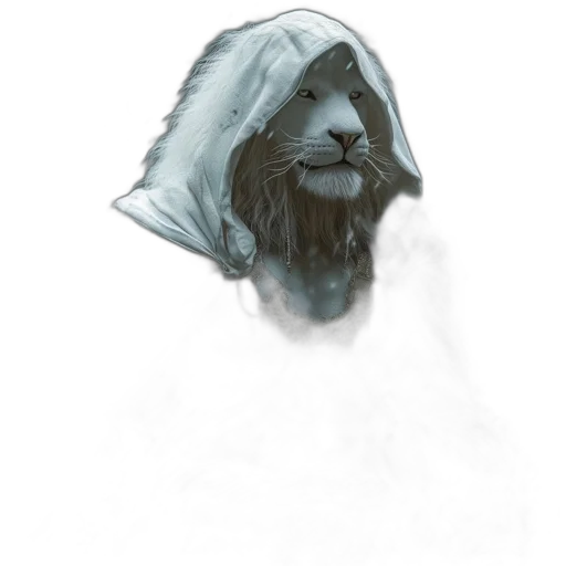 animal, mask, creature, face, concept art, fantasy art, photorealistic, watercolor transparent PNG cut-out